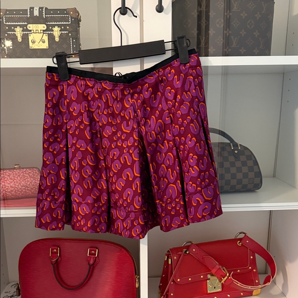 Louis Vuitton silk   Mini Skirt